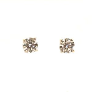 White Gold Lab Grown Diamond Stud Earrings - 2.01ct. TW