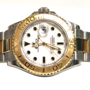 Rolex 40mm Yachtmaster Two Tone White Dial